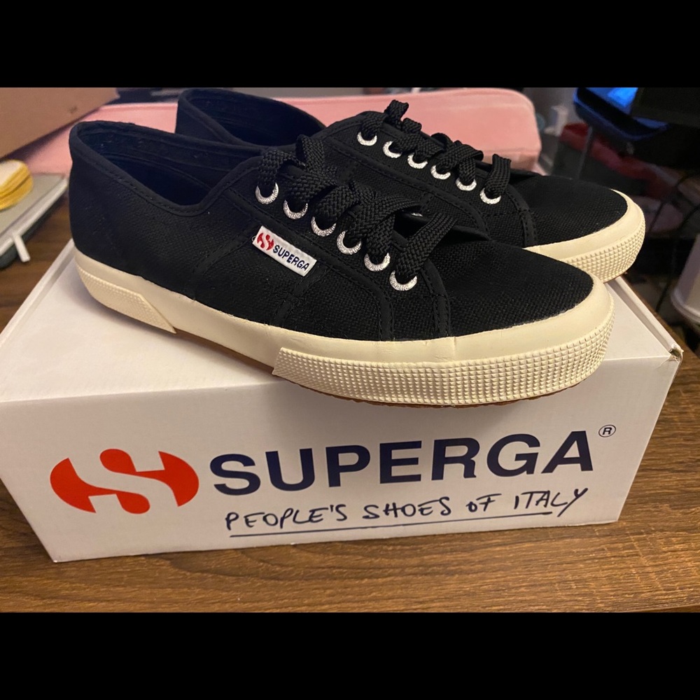 Black Suprega sneakers.